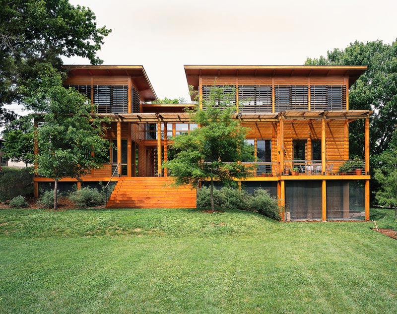 Washington Post Feature of HEDS Architects Modern Green Home in Charlottesville, VA.