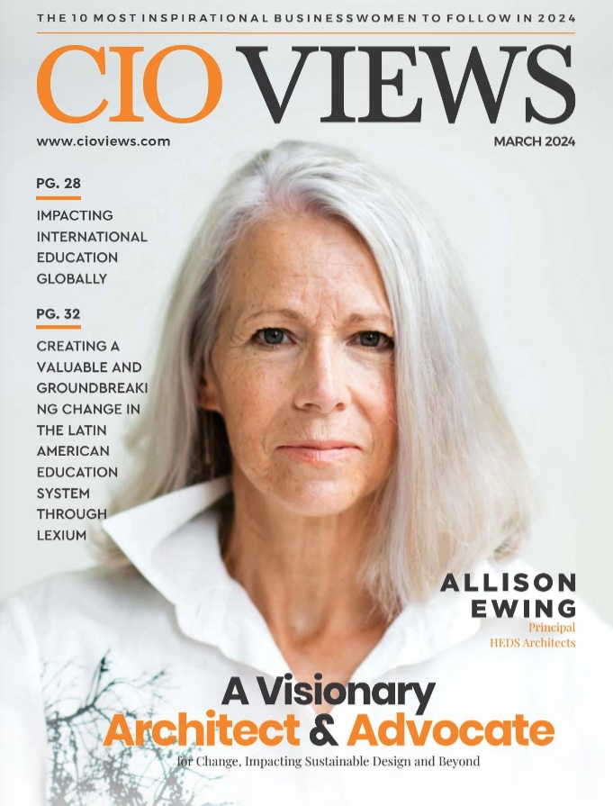 Cover of CIO Views with Allison Ewing headshot o the cover of the magazine